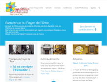 Tablet Screenshot of foyerdelame.fr